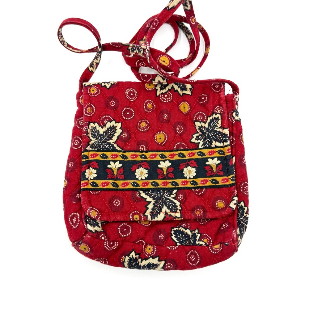 Vera Bradley Retired Red Coin Mini Hipster Crossbody Bag (BVB0001) - Picture 1 of 10
